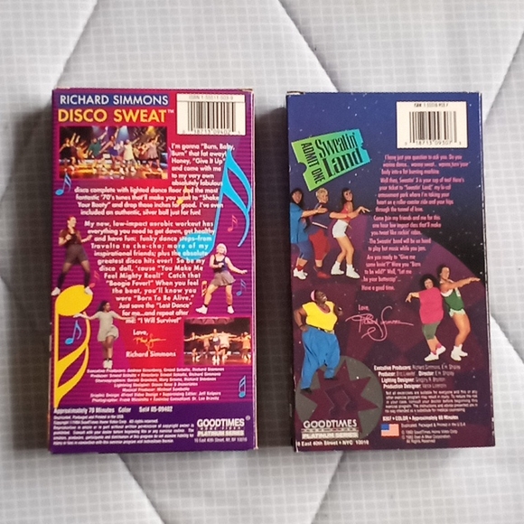 Bundle of Richard Simmons Sweatin to the Oldies and Disco Sweat (VHS) - Picture 2 of 2